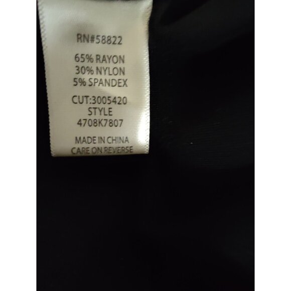 Max Studio Cropped Wide Leg Ponte Pull On Trousers Black S NWOT - Picture 7 of 8